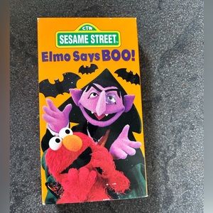 Sesame Street Elmo says boo! Vhs